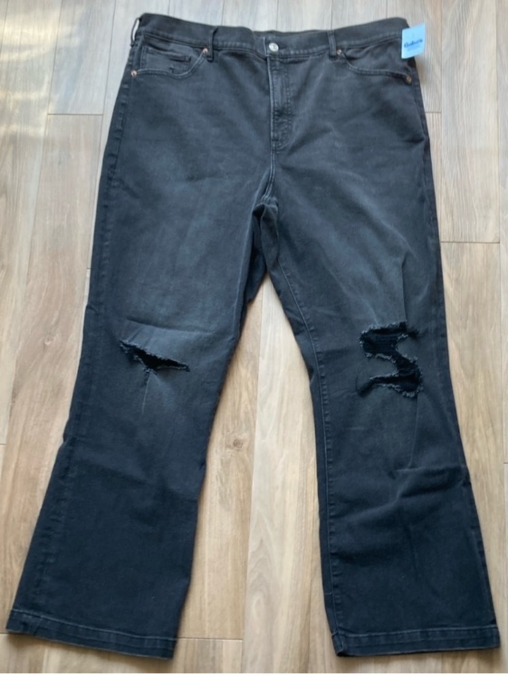 Express high rise 90s boot jean distressed 18 R